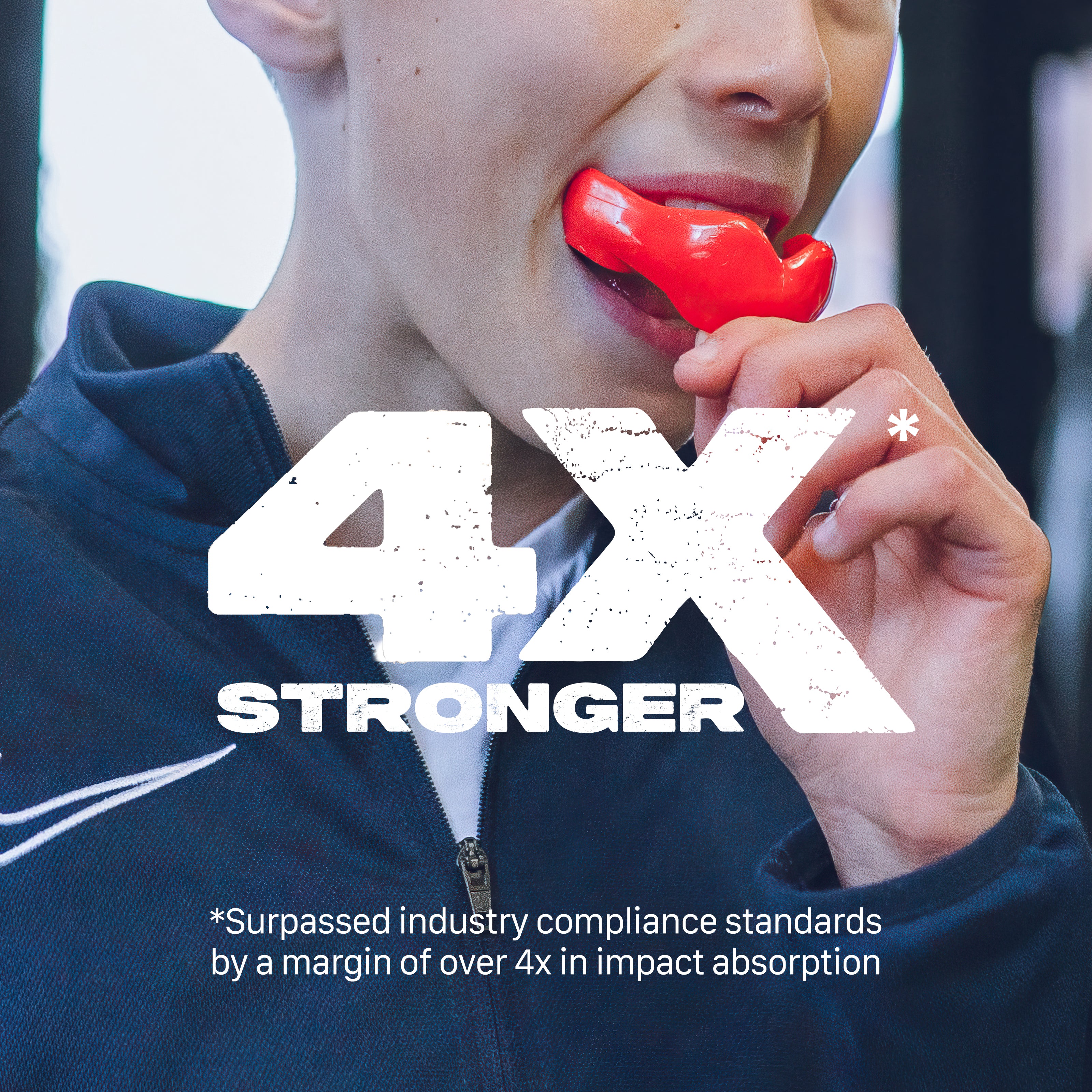 SAFEJAWZ Ortho Series Self-Fit Mouthguard for Braces - Red O/S
