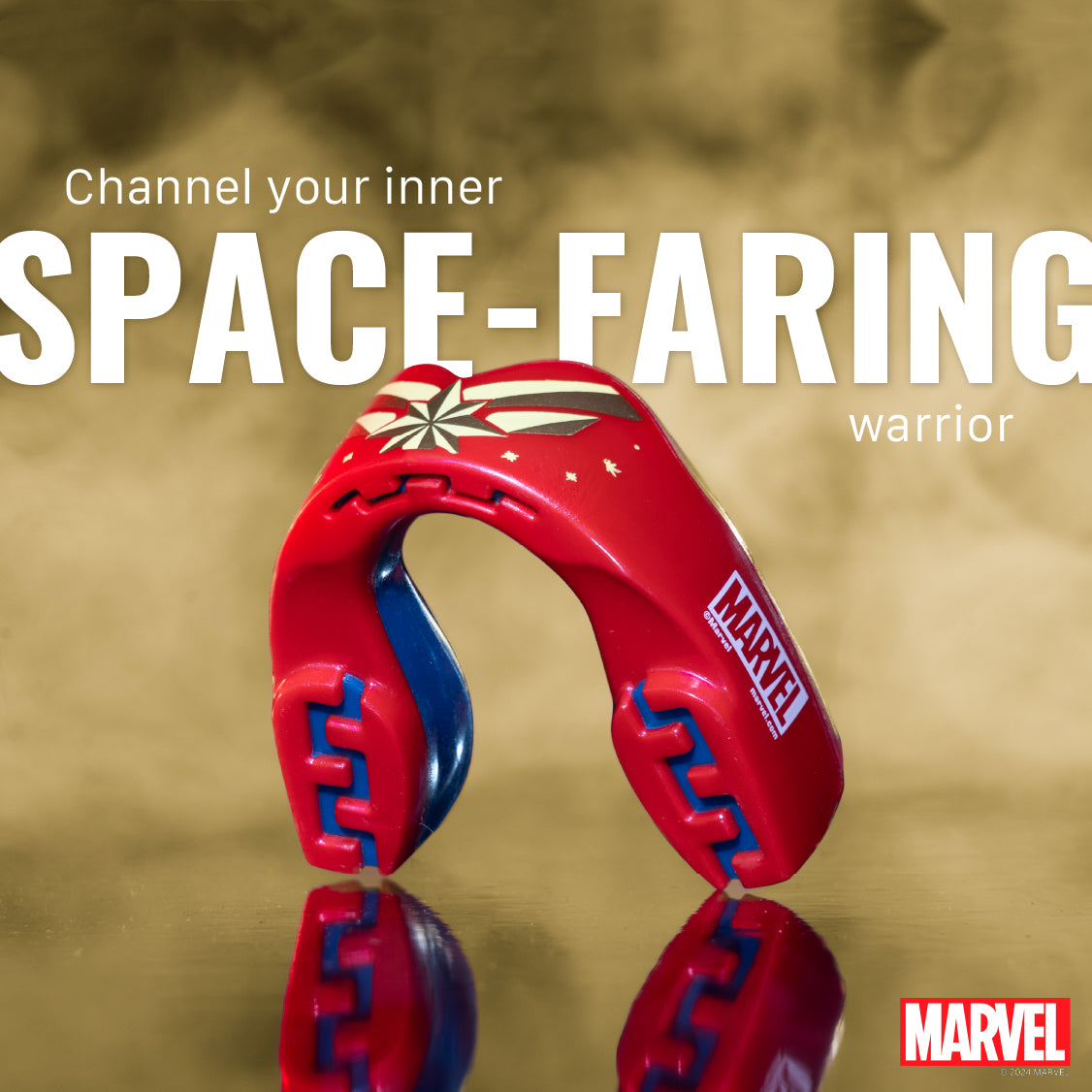 SafeJawz Marvel Captain America Mouthguard Junior (11>)