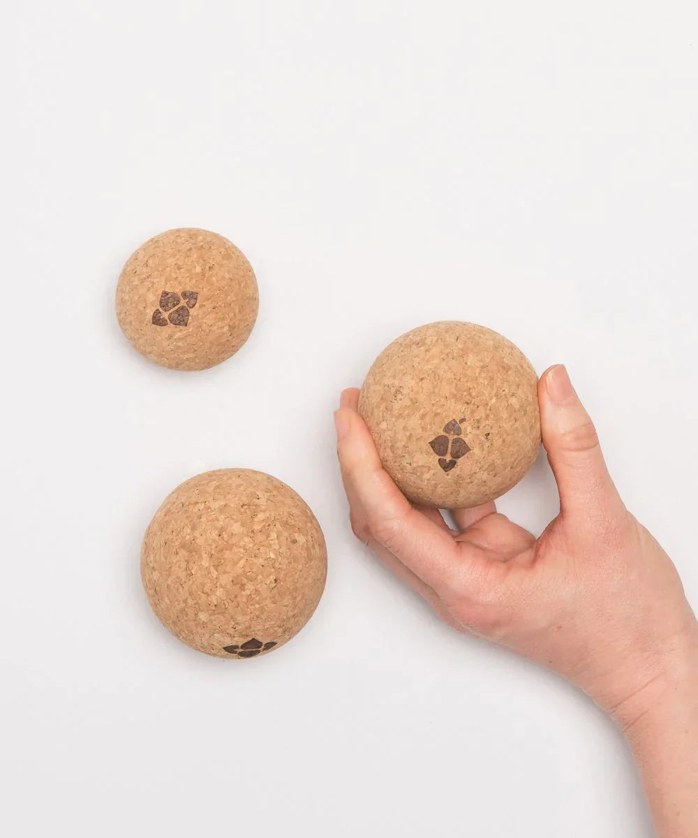 Halfmoon Cork Massage Ball Trio