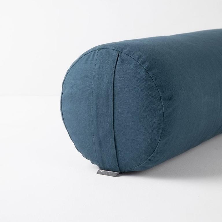 Halfmoon Cylindrical Bolster Essential Cotton Collection, Ink