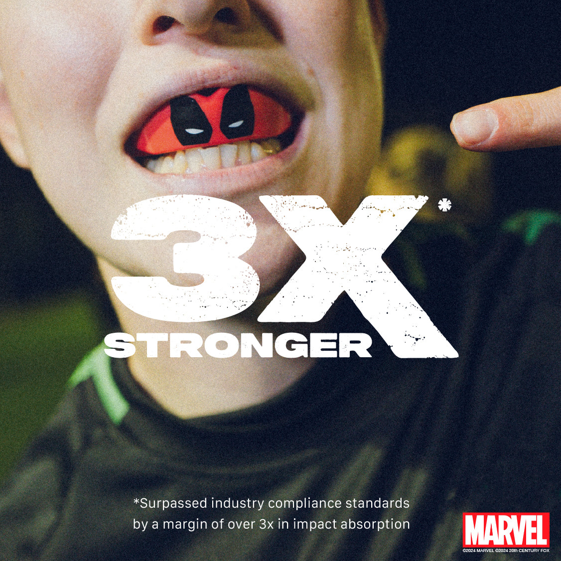 SafeJawz Marvel Deadpool Mouthguard Adults (12+)