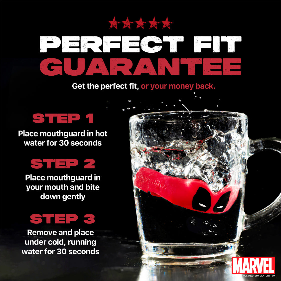 SafeJawz Marvel Deadpool Mouthguard Adults (12+)