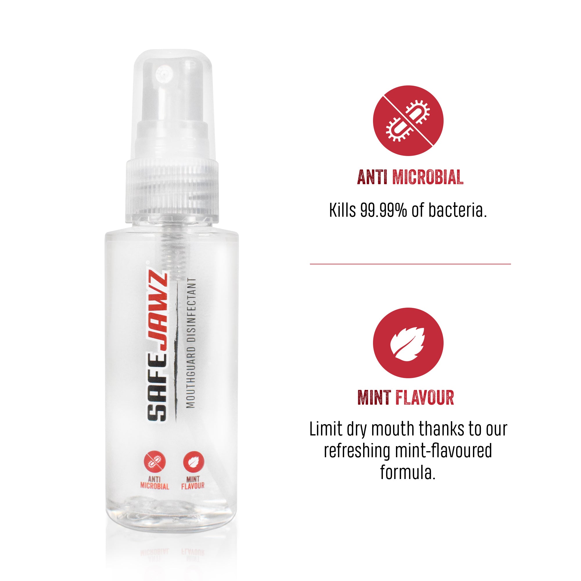 SAFEJAWZ Mouthguard Disinfectant Spray - 50ml
