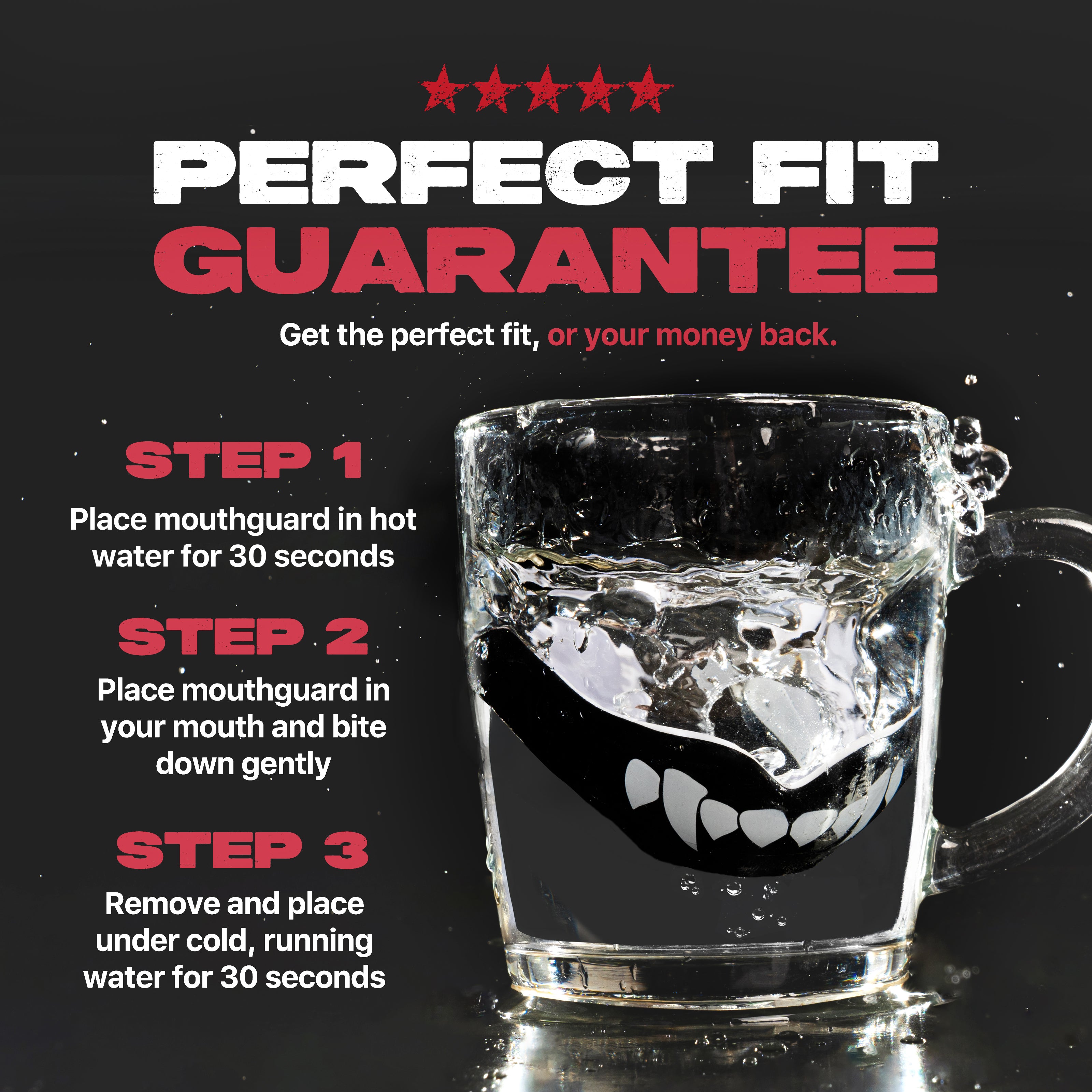 SAFEJAWZ Ortho Series Self- Fit 'Fangz' Mouthguard for Braces. O/S