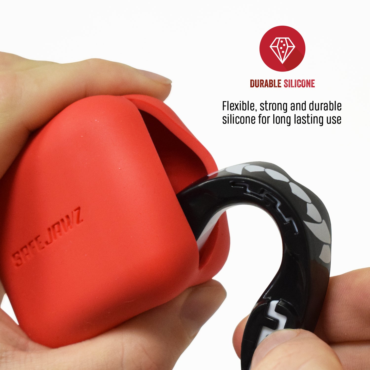 SAFEJAWZ Premium Silicone Case - Red O/S