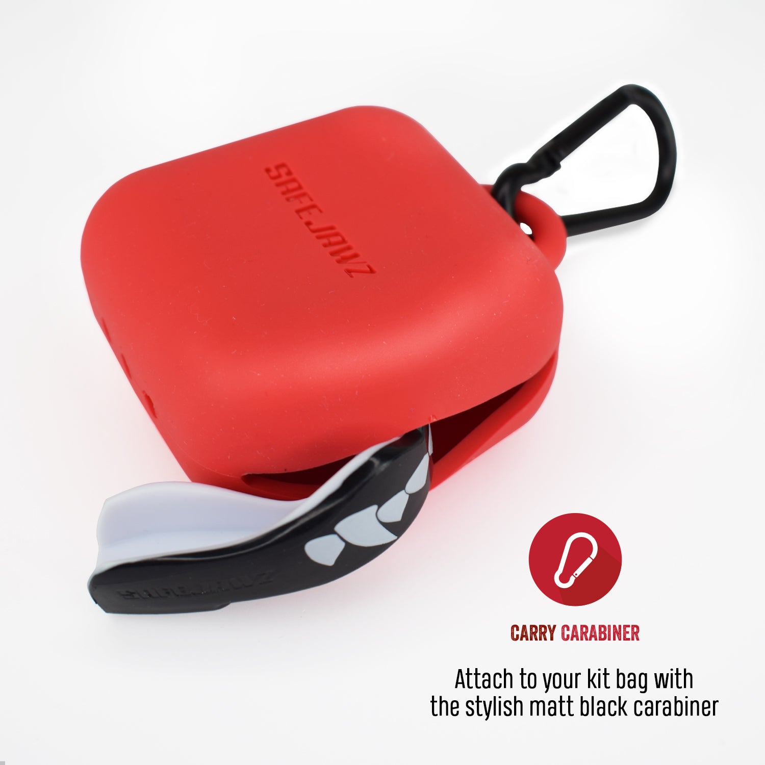 SAFEJAWZ Premium Silicone Case - Red O/S