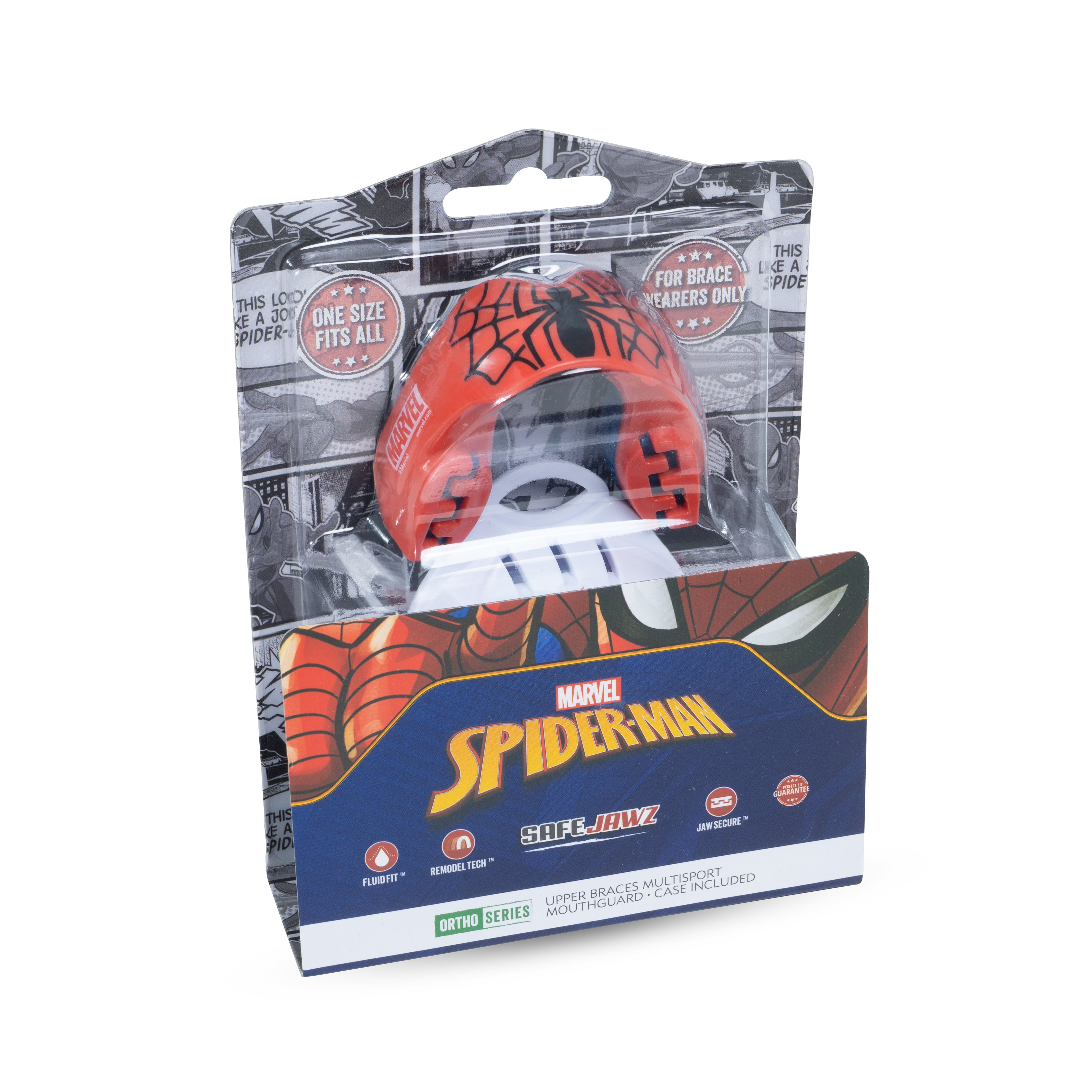 SafeJawz Marvel Ortho Spider-Man Mouthguard O/S