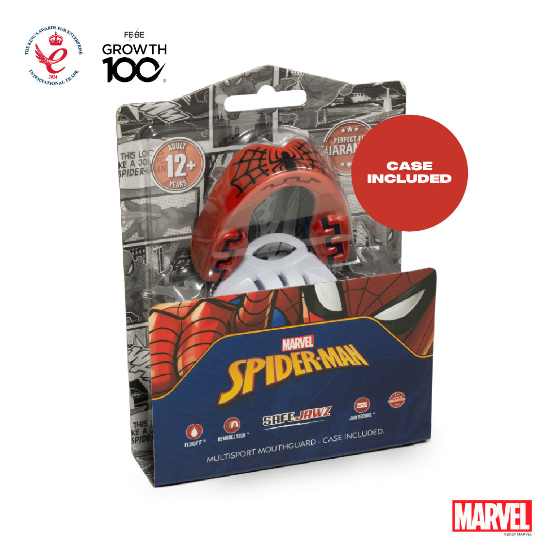 SafeJawz Marvel Spider-Man Mouthguard Adults (12+)