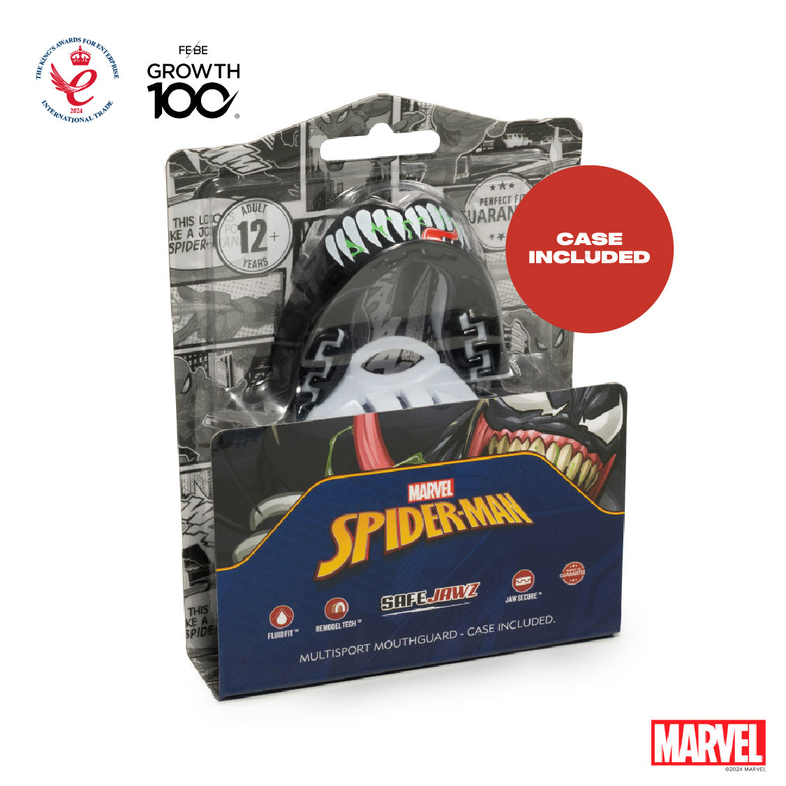 SafeJawz Marvel Venom Mouthguard Adults (12+)
