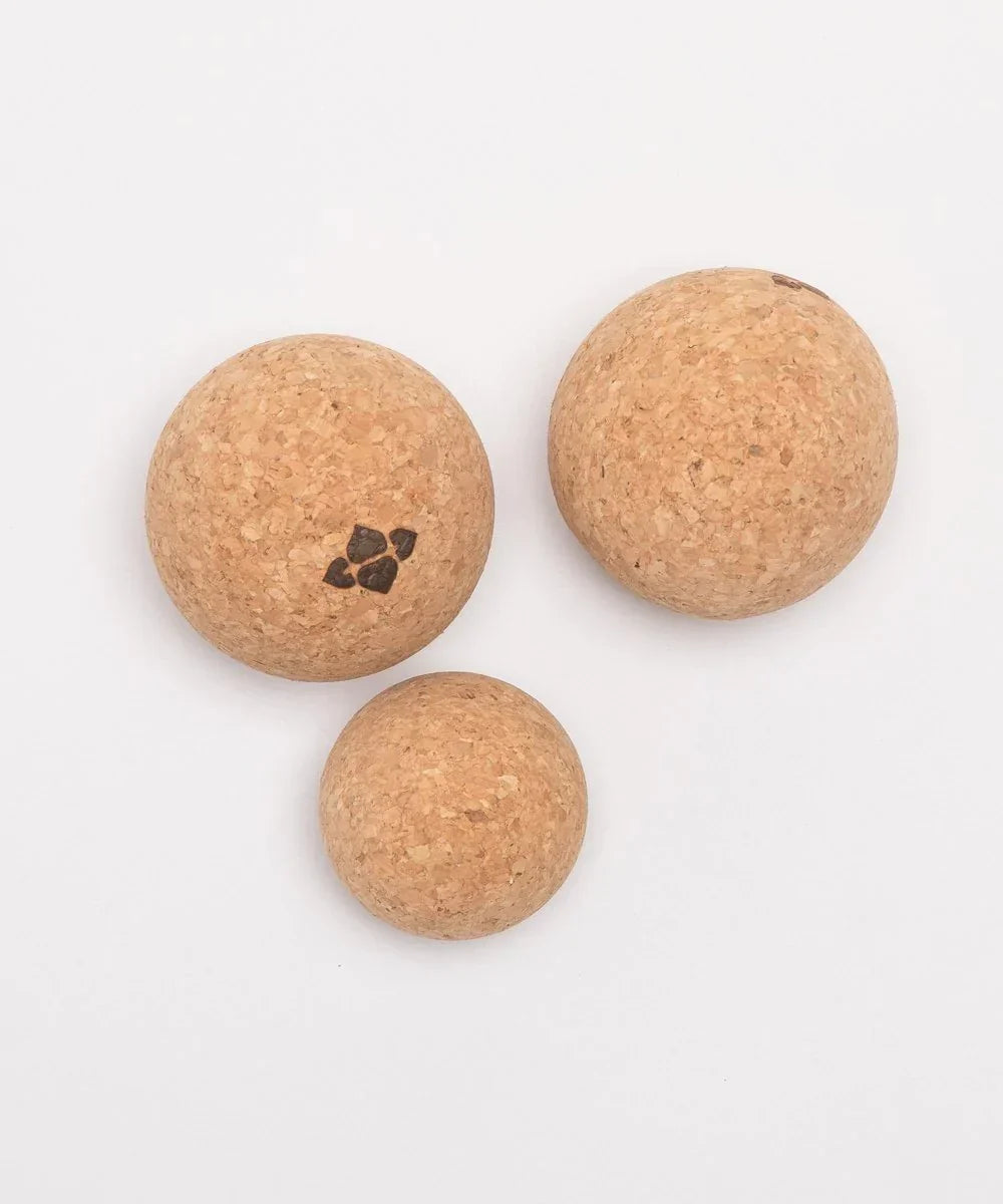 Halfmoon Cork Massage Ball Trio