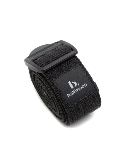 b, halfmoon buckled stretch strap 6ft