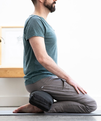 b, halfmoon linen prana bolster