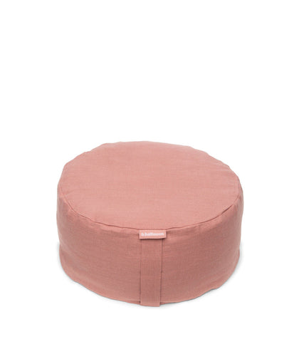 b, halfmoon linen mod meditation cushion
