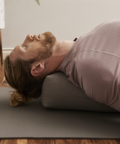 b, halfmoon cotton restorative bolster