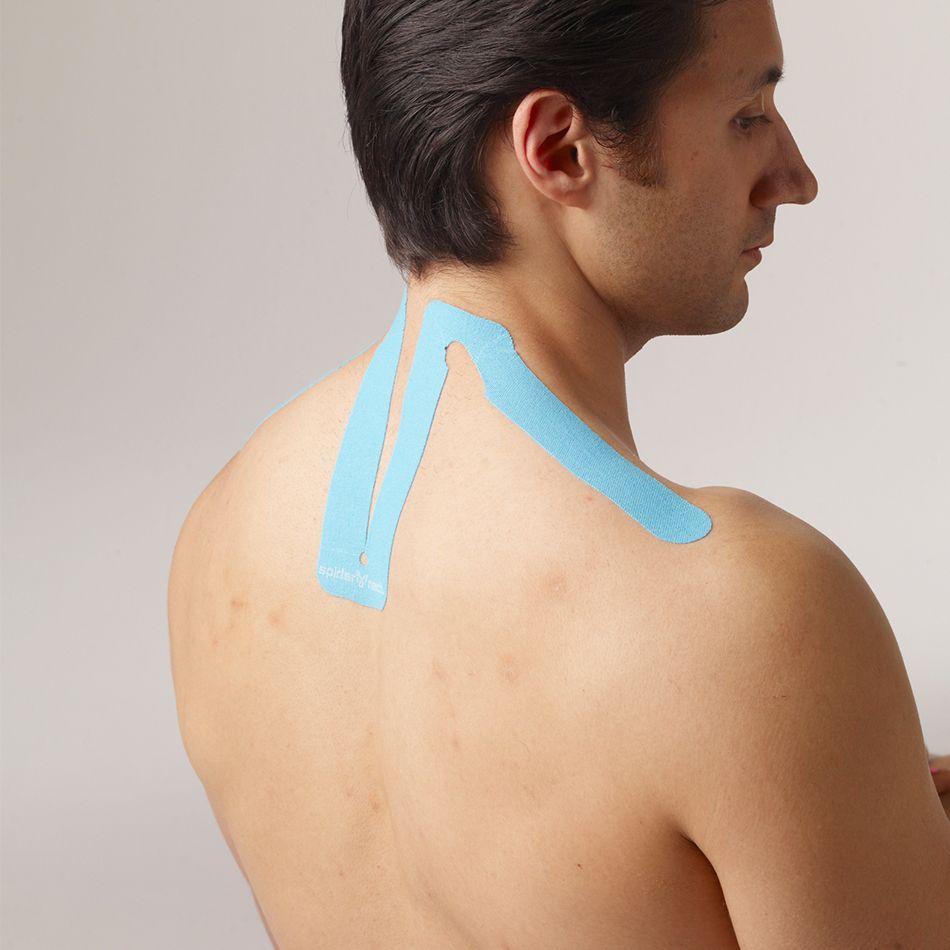 SpiderTech Kinesiology Tape Neck Pre-Cut (6 Pieces) - Buy now online with delivery in 1-2 days in UAE, Dubai, Abu-Dhabi. 