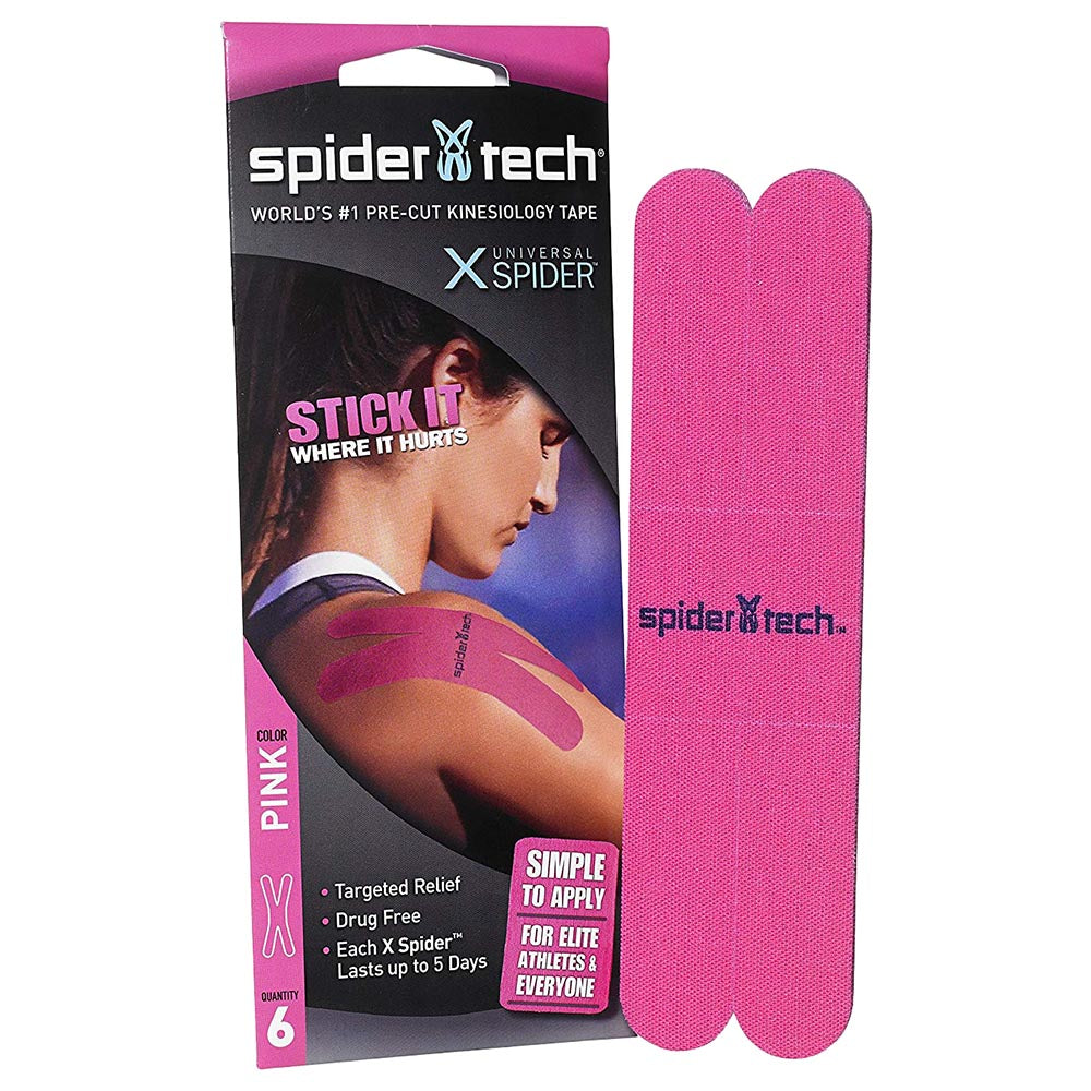 SpiderTech Kinesiology Tape X-Spider Pre-Cut (6 Pieces) - Buy now online with delivery in 1-2 days in UAE, Dubai, Abu-Dhabi.